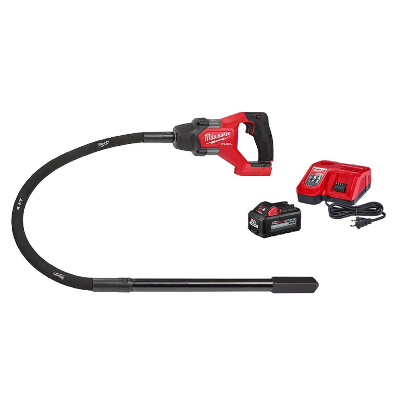 Milwaukee 2910-21 M18 FUEL 18V 4' Cordless Concrete Pencil Vibrator Kit