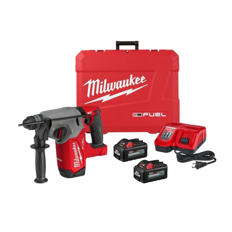 Milwaukee 2912-22GR M18 FUEL 18V 1" SDS+ Rotary Hammer / Grinder Combo Kit - Image 2