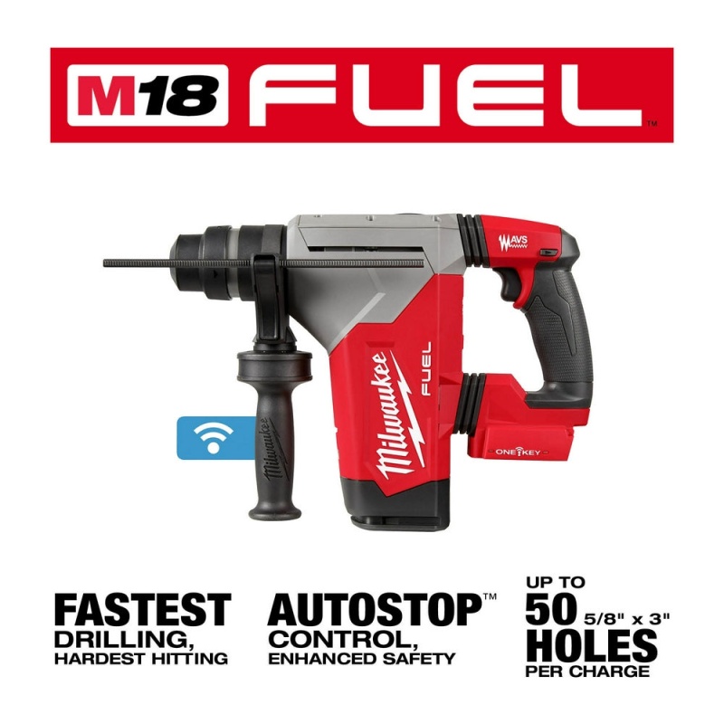 Milwaukee 2915-20GR M18 FUEL 18V 1-1/8" SDS Plus Rotary Hammer w/ Grinder - Image 12