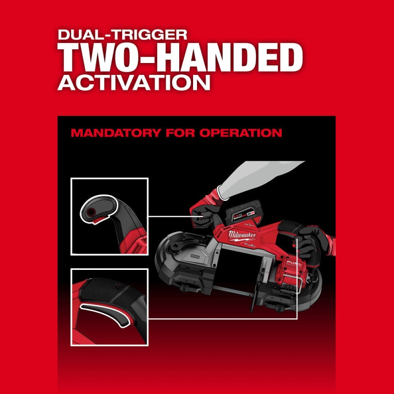 Milwaukee 2929S-20 M18 FUEL 18V Deep Cut Dual Trigger Band Saw - Bare Tool - Image 4