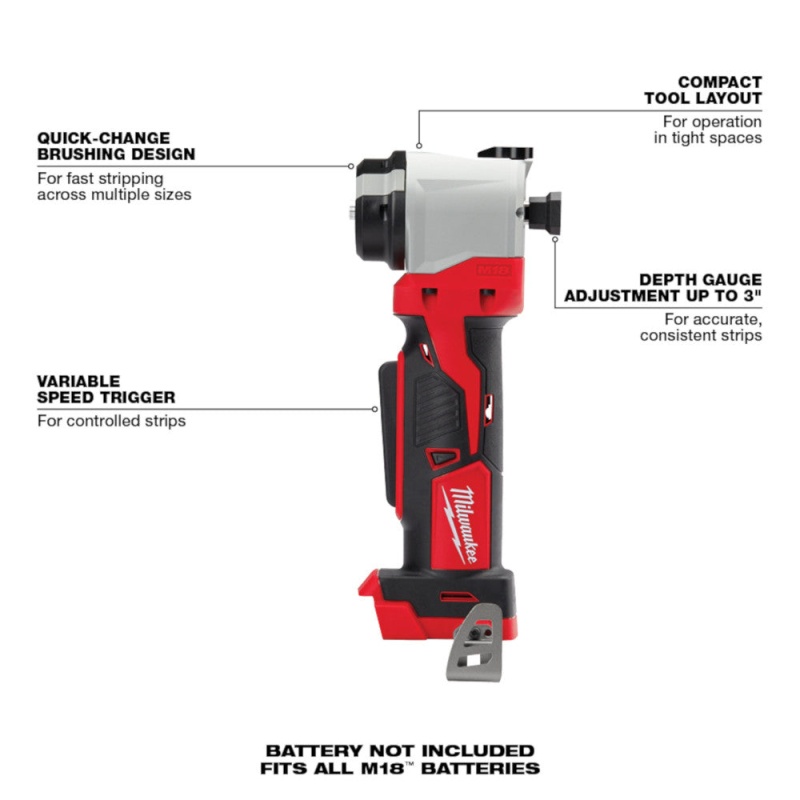 Milwaukee 2935-80 M18 18V Cordless Cable Stripper - Bare Tool - Reconditioned - Image 2