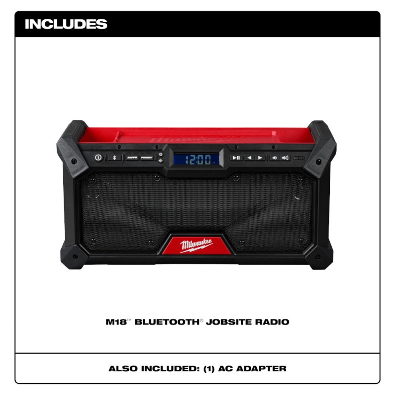 Milwaukee 2952-20 M18 18V Bluetooth Jobsite Radio - Bare Tool - Image 2