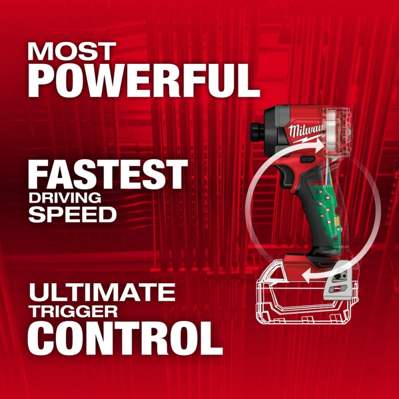 Milwaukee 2953-20 M18 FUEL 18V 1/4" Hex Cordless Li-Ion Impact Driver -Bare Tool - Image 2