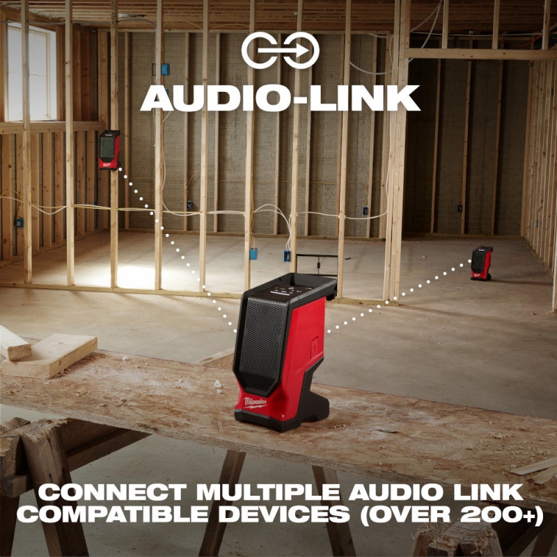 Milwaukee 2954-20 M18 18V Cordless Li-Ion Bluetooth Jobsite Speaker - Bare Tool - Image 6