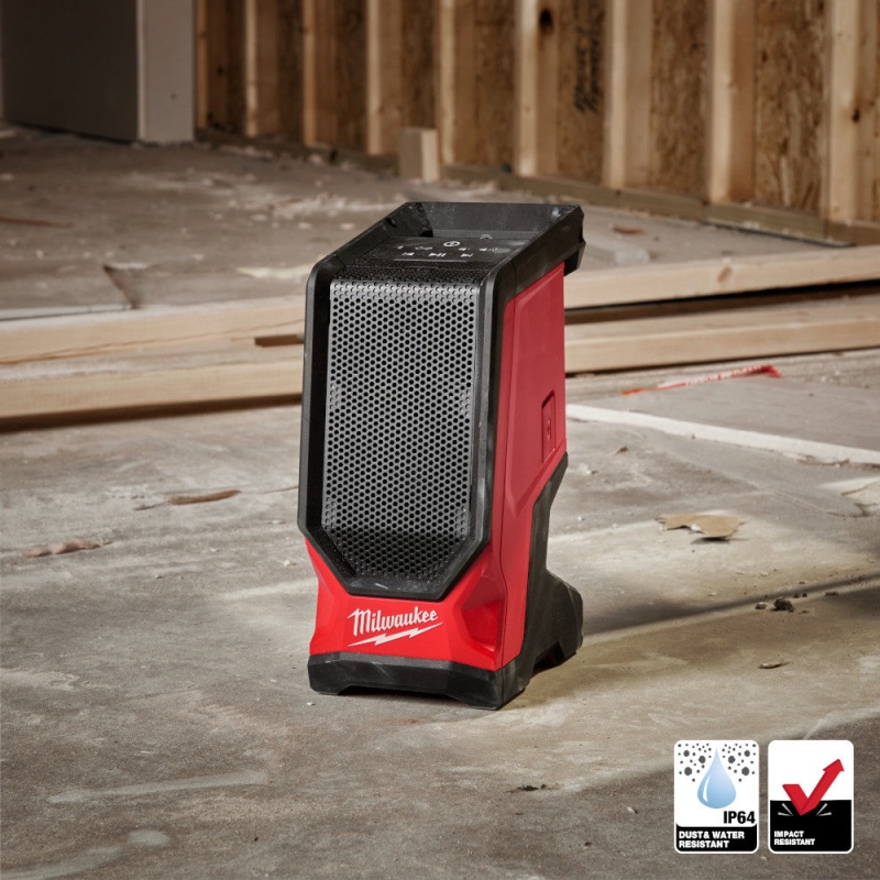 Milwaukee 2954-20 M18 18V Cordless Li-Ion Bluetooth Jobsite Speaker - Bare Tool - Image 7