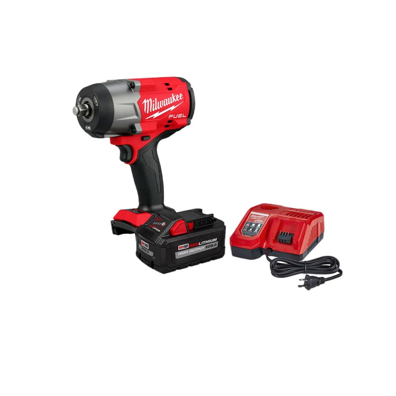 Milwaukee 2967-20X8 M18 FUEL 18V 1/2" Impact Wrench w/ 8AH Starter Kit