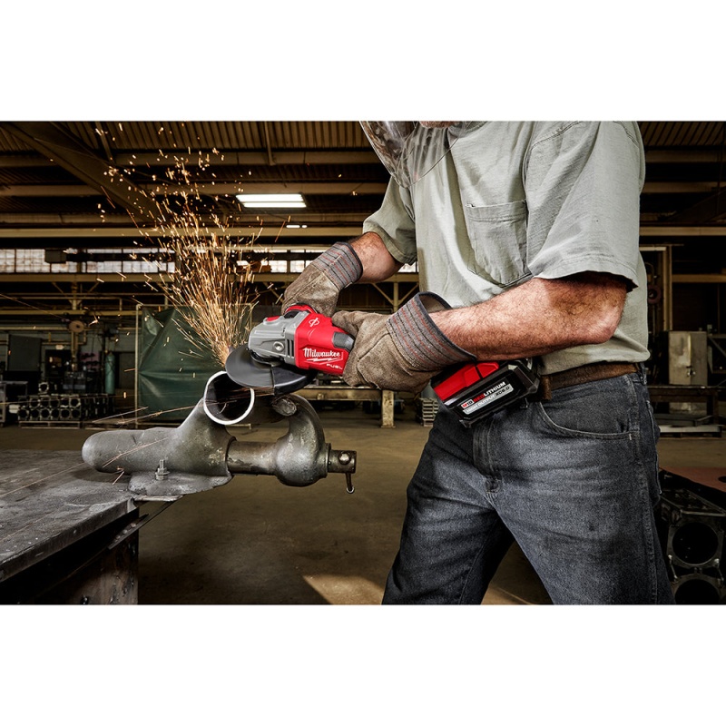 Milwaukee 2981-20 M18 FUEL 18V  4-1/2 - 6 Inch Slide Switch Grinder, Bare Tool - Image 9