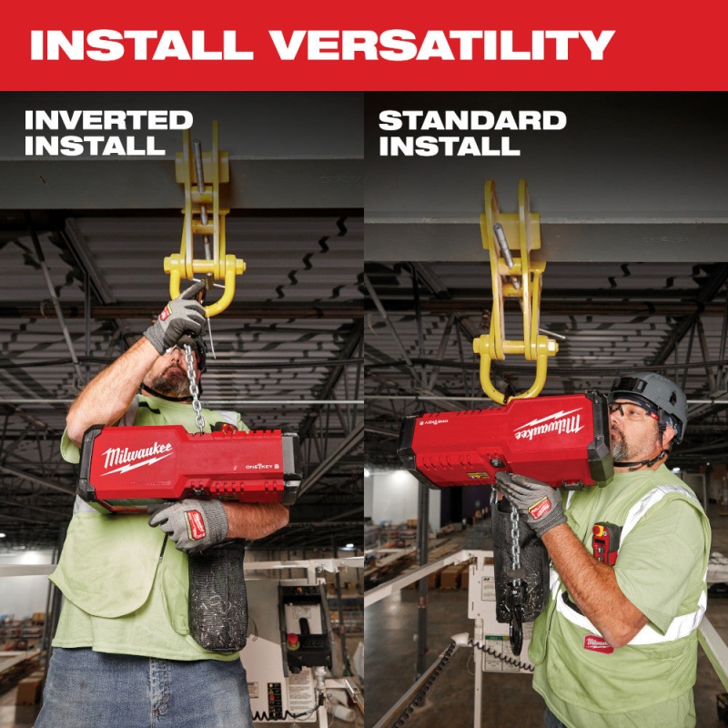 Milwaukee 2983-22HD M18 18V 1-Ton Compact Chain Hoist Kit w/ ONE-KEY and Remote - Image 6