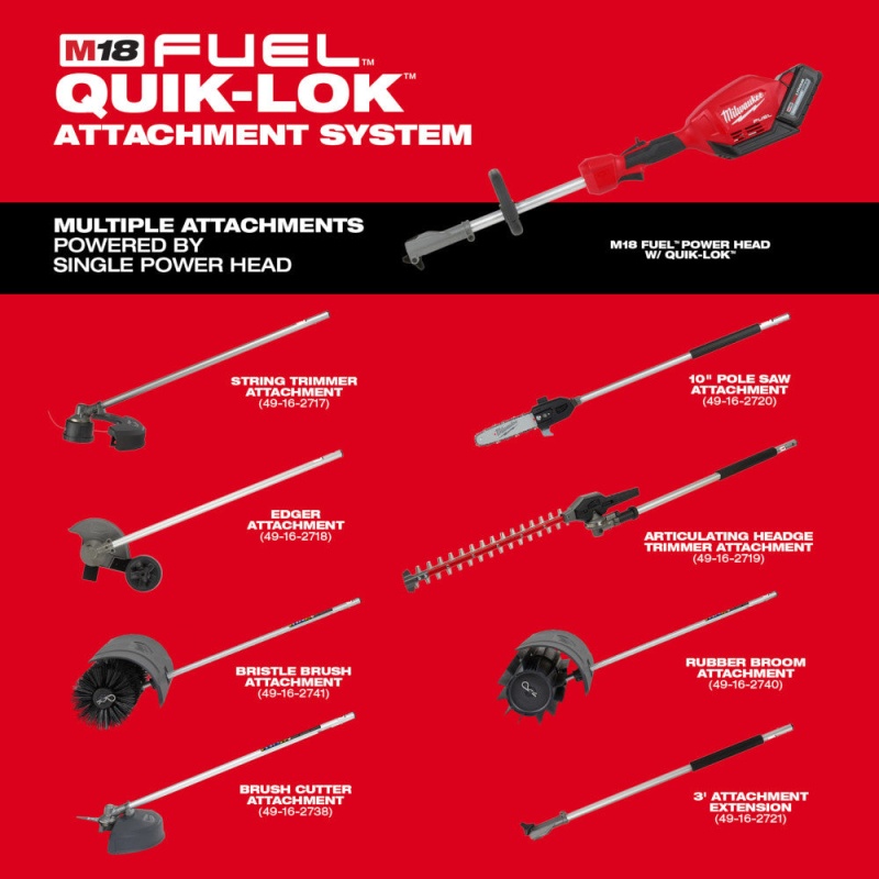 Milwaukee 3000-21 M18 FUEL 18V Cordless Trimmer/Blower 2 Tool Combo Kit - Image 7