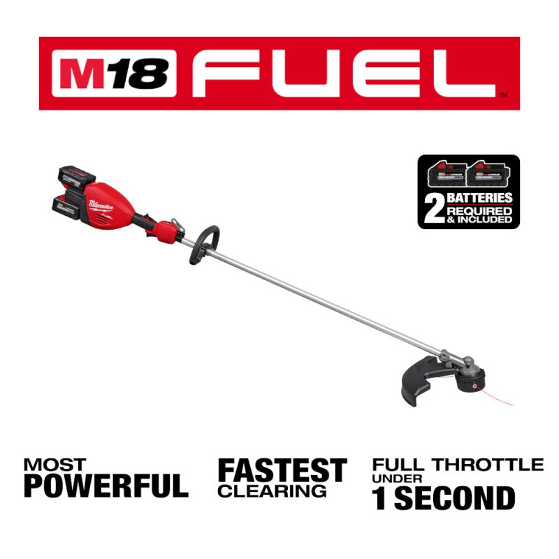 Milwaukee 3006-22 M18 FUEL 18V 17" Dual Battery String Trimmer Kit - Image 3