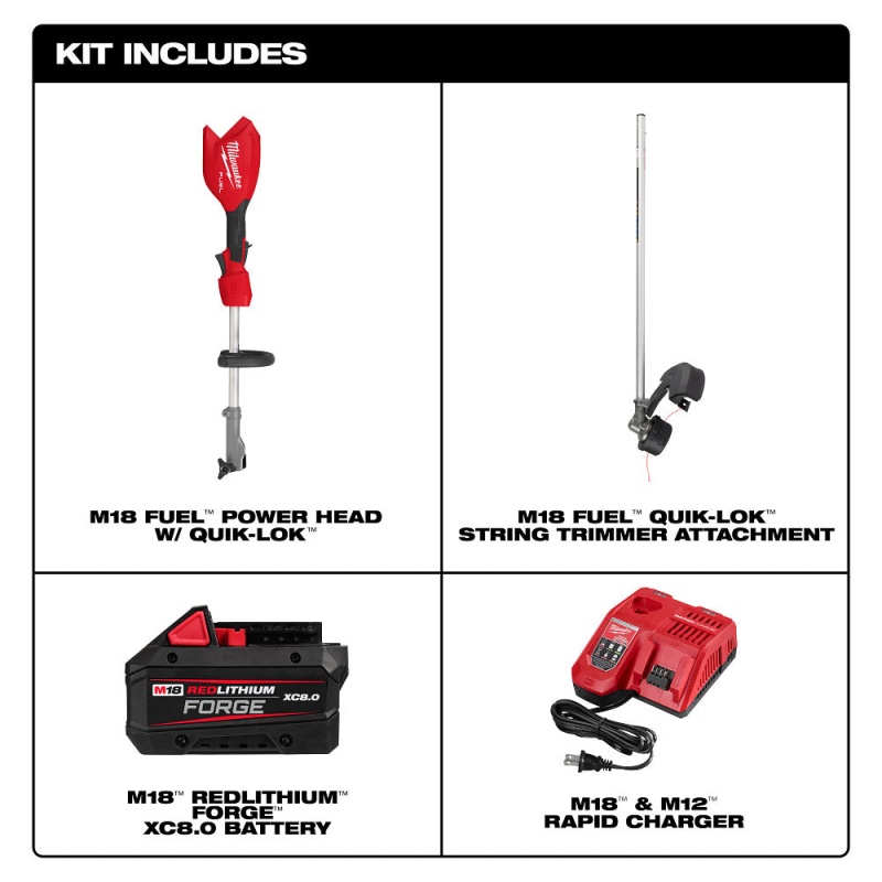 Milwaukee 3016-21ST M18 FUEL 18V String Trimmer w/ QUIK-LOK Kit - Image 6