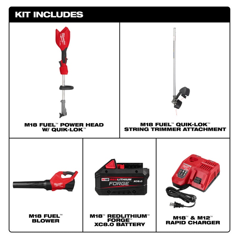 Milwaukee 3031-21 M18 FUEL 18V String Trimmer/Blower Combo Kit - Image 2