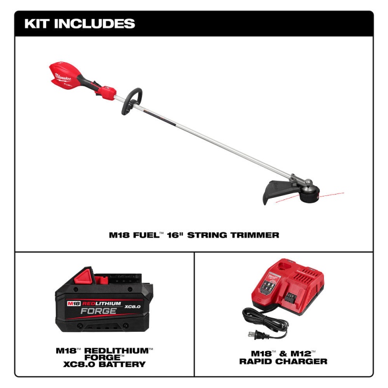 Milwaukee 3046-21HD M18 FUEL 18V 16" String Trimmer Kit - Image 3