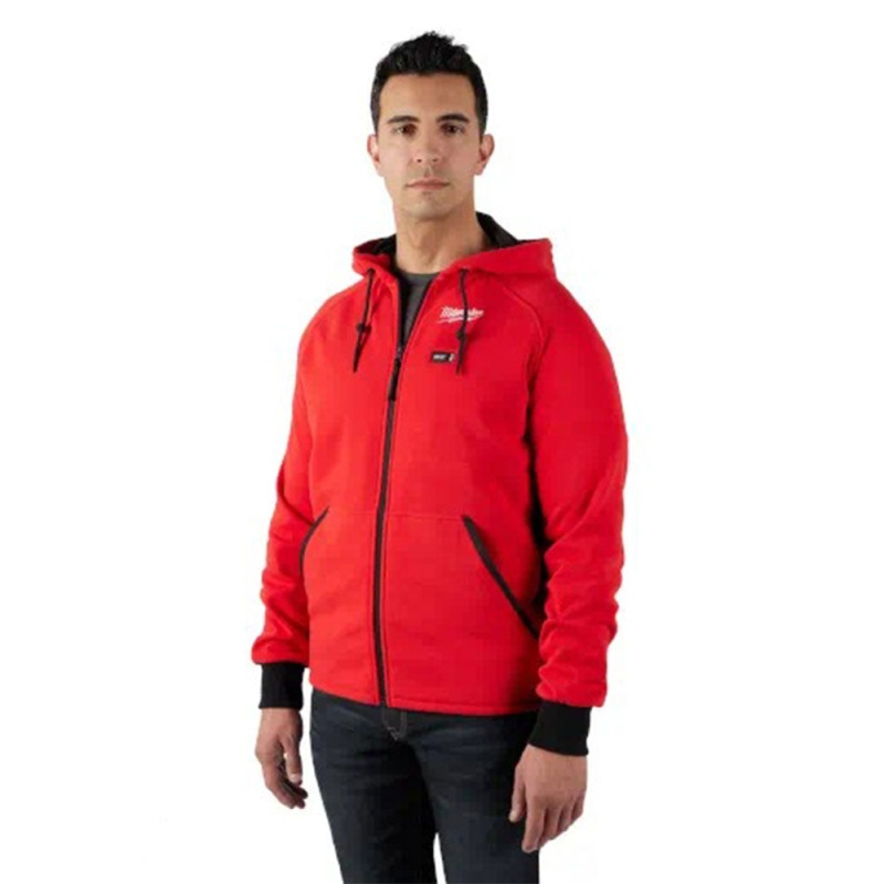 Milwaukee 306R-20XL M12 12V Durable Carbon Fiber Heated Red Hoodie - XL