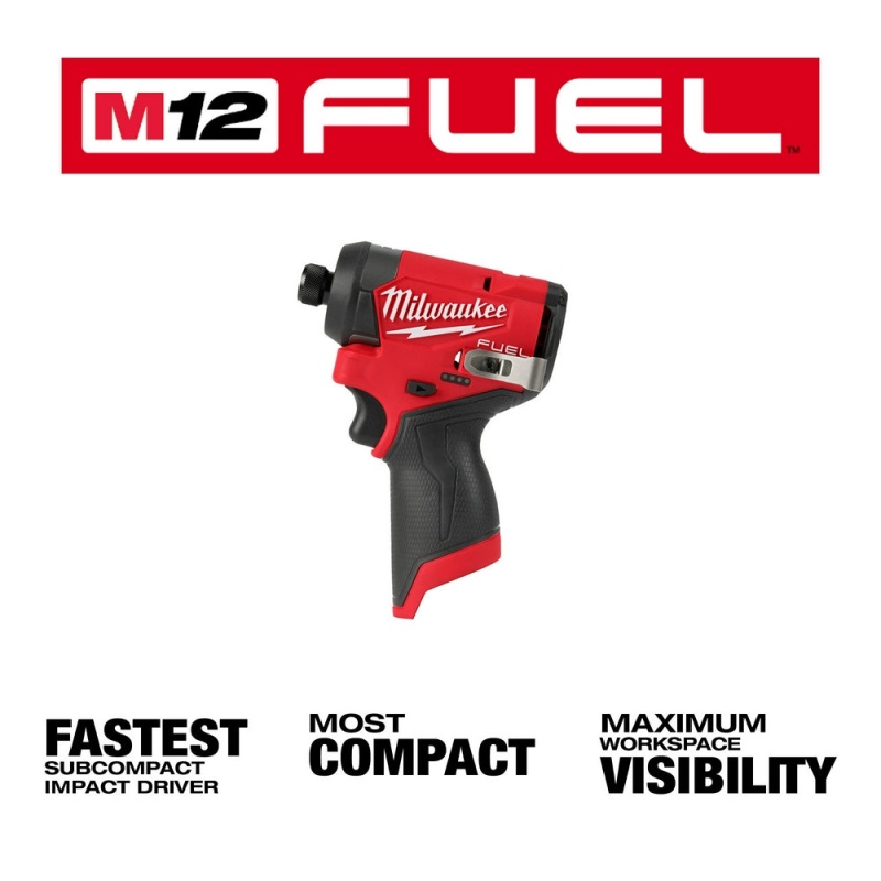 Milwaukee 3453-20XC M12 FUEL 12V Impact Driver w/ 4.0 AH Extended Battery - Image 2