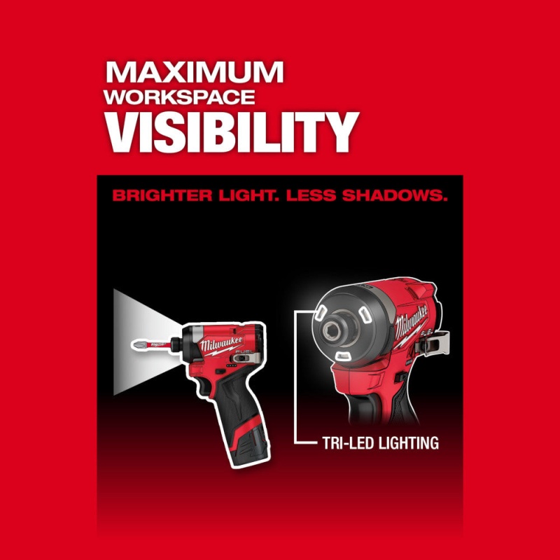 Milwaukee 3453-21 M12 FUEL 12V Brushless Cordless Impact Driver Kit - Image 7