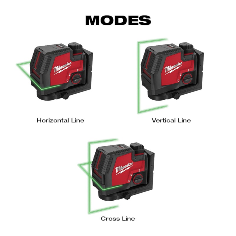 Milwaukee 3521-21 REDLITHIUM USB Rechargeable Cordless Green Cross Line Laser - Image 9