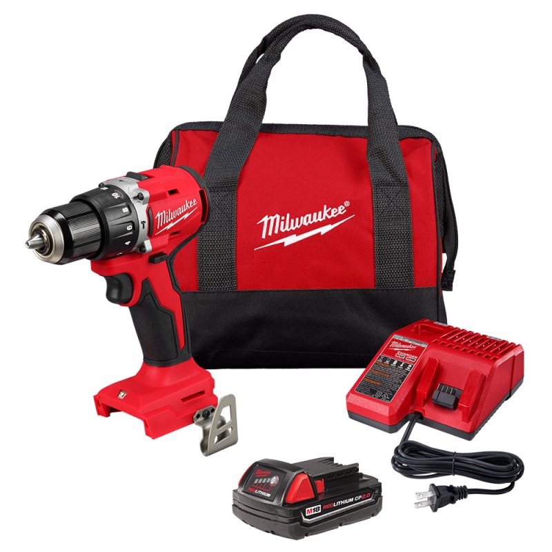 Milwaukee 3602-21P M18 18V 1/2" Compact Brushless Hammer Drill Kit