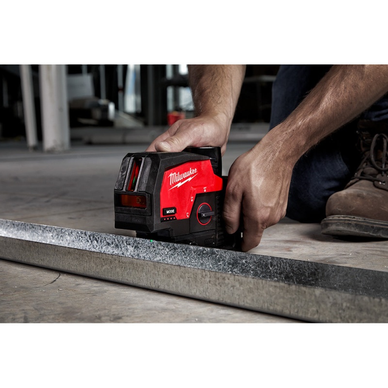 Milwaukee 3622-20 M12 12V Cordless Green Cross Line w/ Plumb Points Laser Level - Image 7