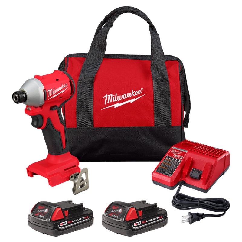 Milwaukee 3650-22CT M18 18 1/4" Compact Brushless Hex Impact Driver Kit