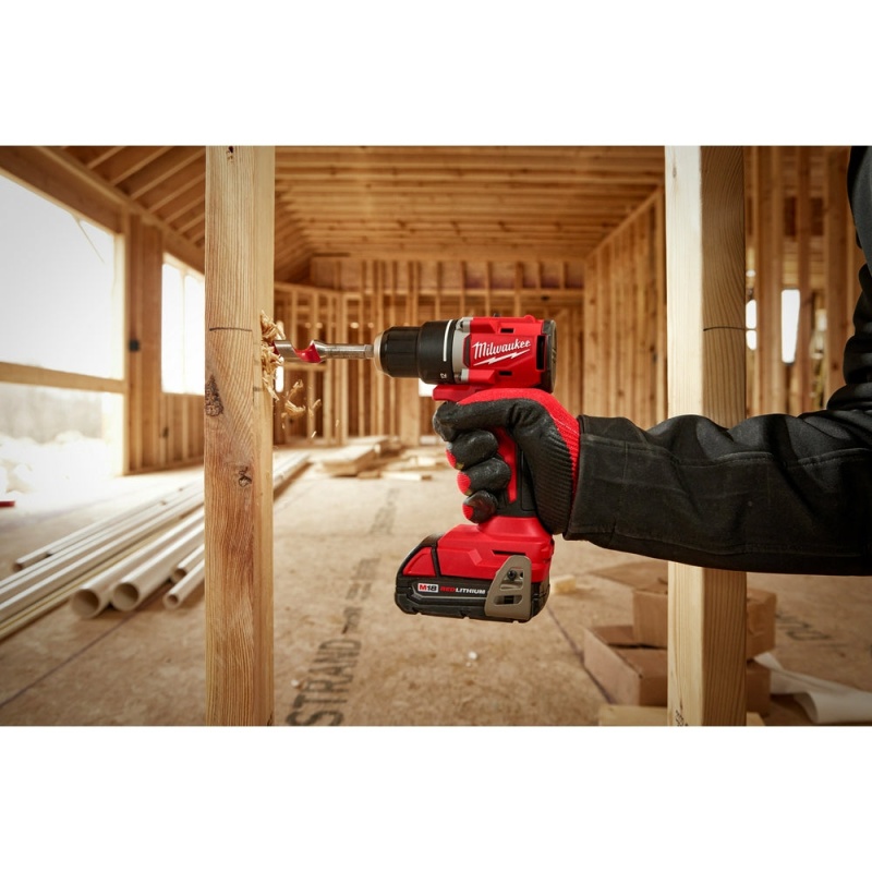 Milwaukee 3692-22CTGR M18 18V Compact Brushless 2-Tool Combo Kit w/ M18 Grinder - Image 4