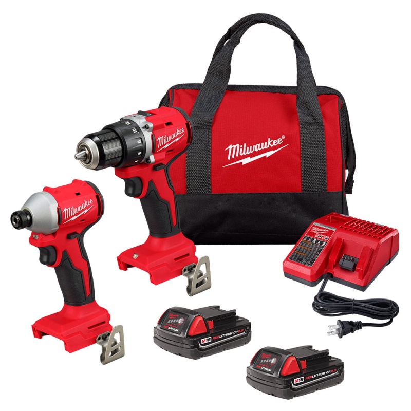 Milwaukee 3692-22CT M18 18V Compact Brushless 2 Tool Drill/Driver Combo Kit