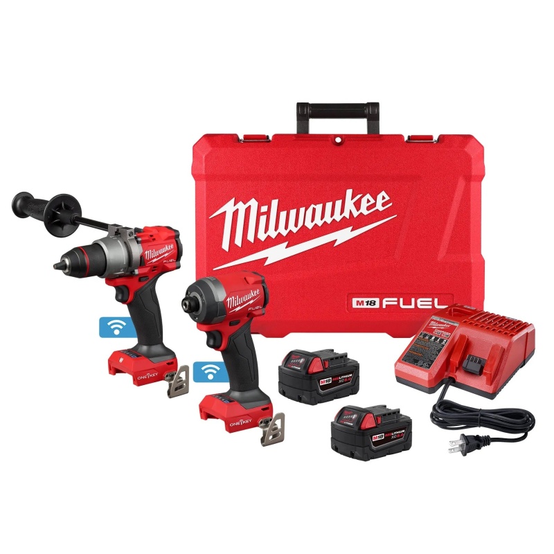 Milwaukee 3696-22 M18 FUEL 18V 2 Tool Cordless Combo Kit w/ ONE-KEY