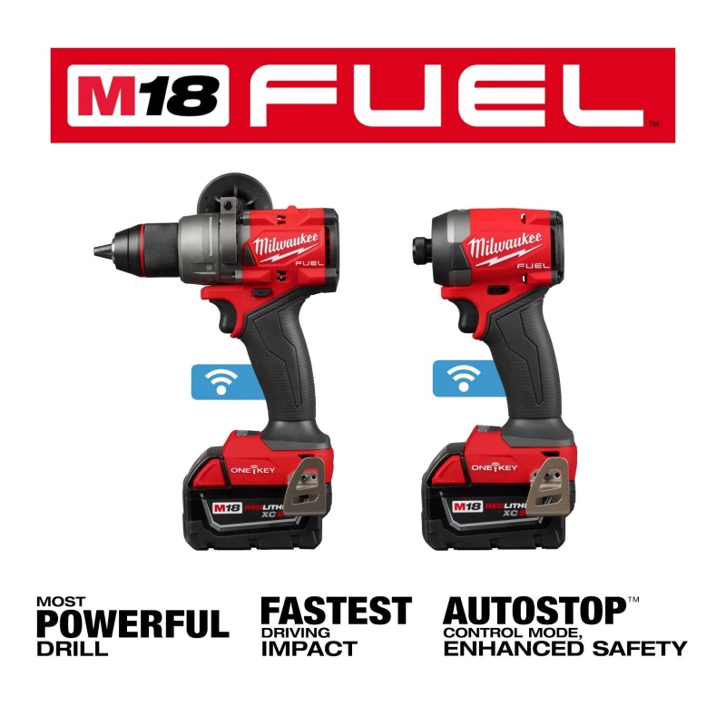 Milwaukee 3696-22 M18 FUEL 18V 2 Tool Cordless Combo Kit w/ ONE-KEY - Image 6