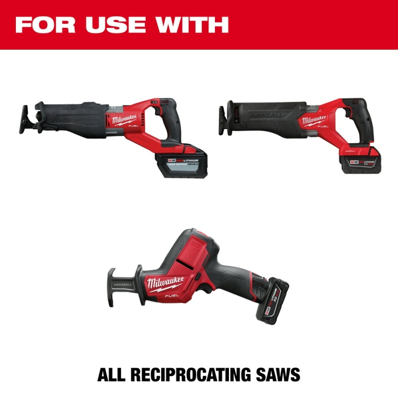 Milwaukee 48-00-5563 12" SAWZALL TORCH w/ NITRUS CARBIDE - 5 PK - Image 4