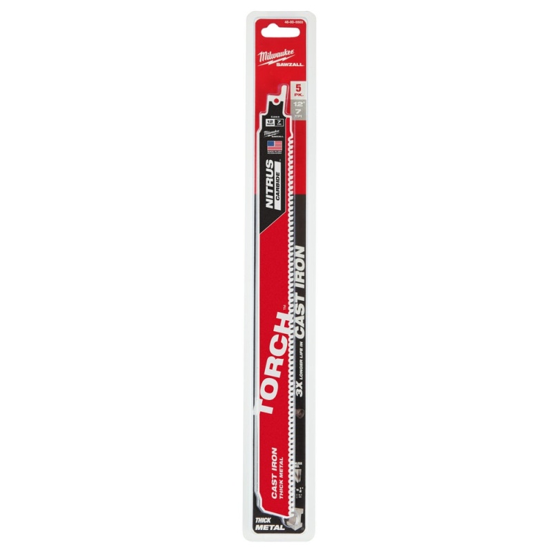 Milwaukee 48-00-5563 12" SAWZALL TORCH w/ NITRUS CARBIDE - 5 PK - Image 9