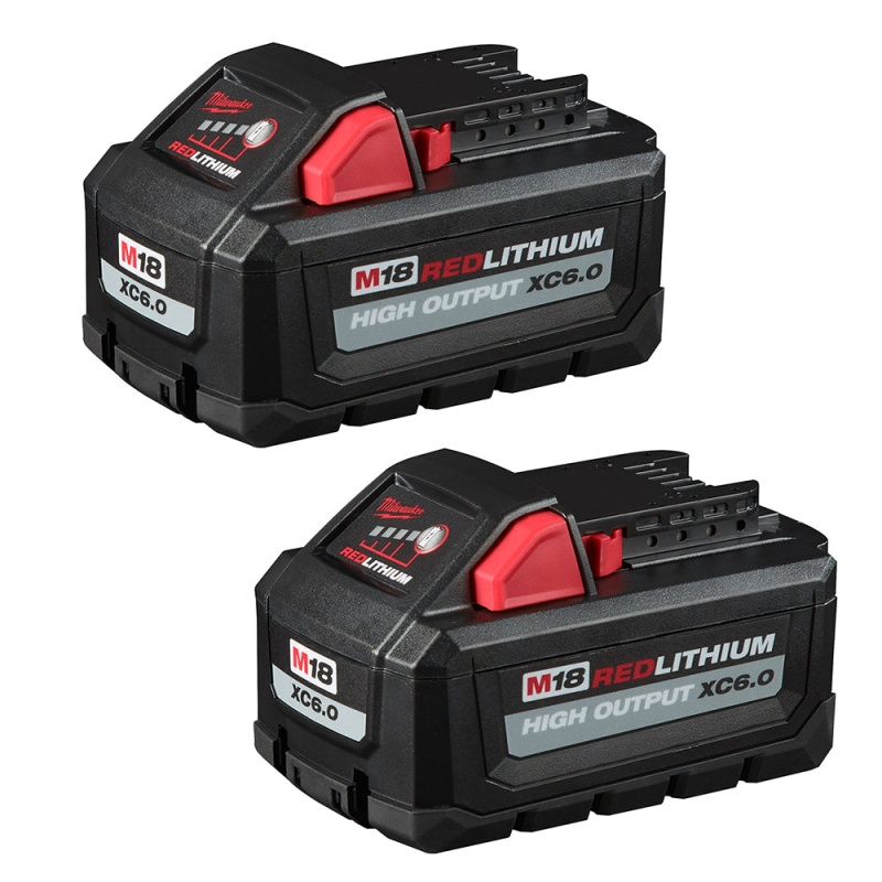 Milwaukee M18 18V 4 Piece Battery Kit w/ 2-8 AH and 2-6 AH Batteries - Image 2