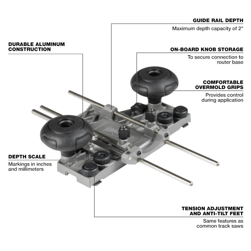 Milwaukee 48-11-2838 Router Guide Rail Adapter - Image 3