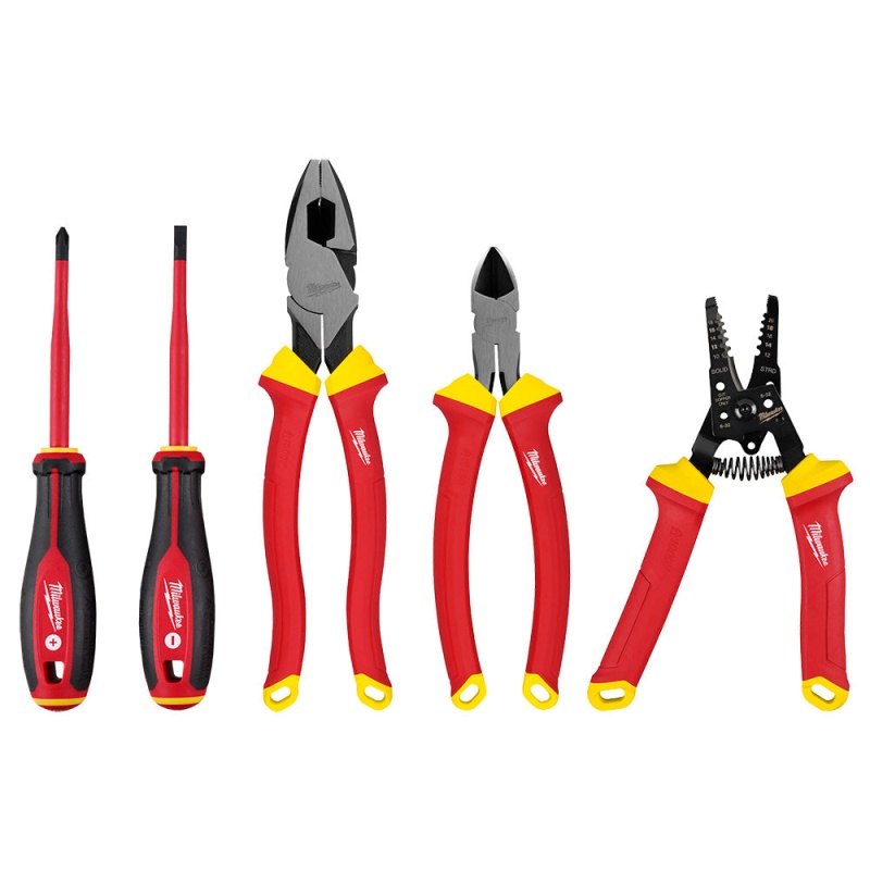 Milwaukee 48-22-2215 1000V Insulated Electricians Hand Tool Set - 5 PC