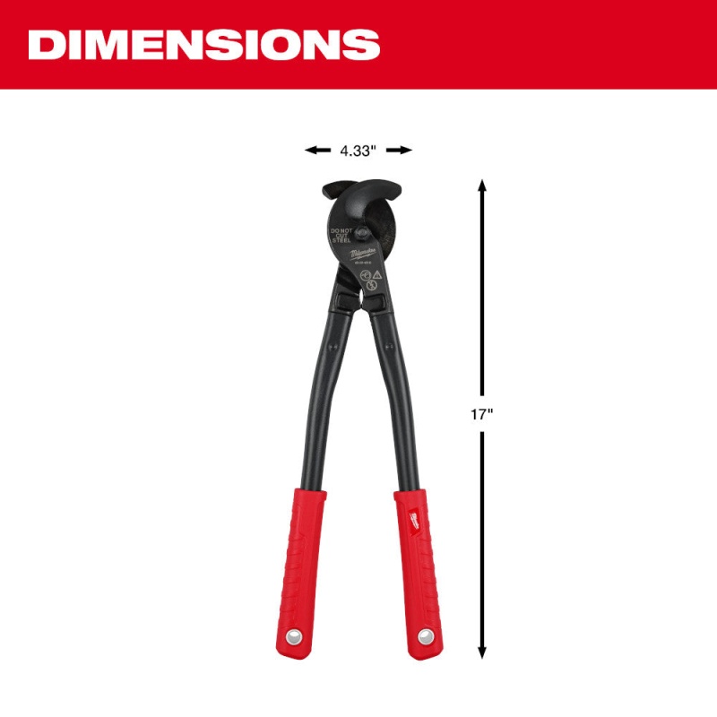 Milwaukee 48-22-4016 17" Heavy Duty Utility Cable Cutter - Image 4