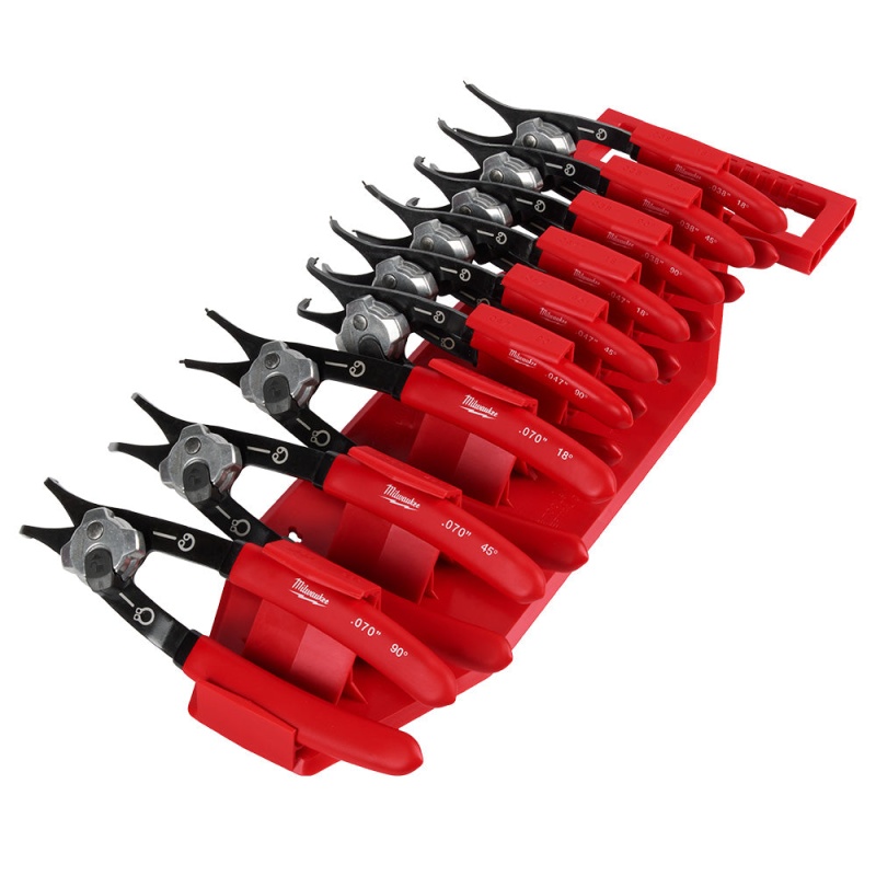 Milwaukee 48-22-6539 Snap Ring Pliers Set - 9 PC