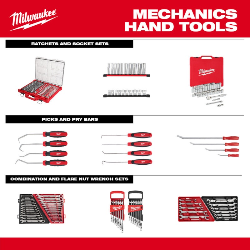 Milwaukee 48-22-6539 Snap Ring Pliers Set - 9 PC - Image 12