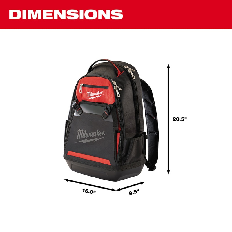 Milwaukee 48-22-8200 35-Pocket Impact Resistant 1680 Ballistic Jobsite Backpack - Image 3