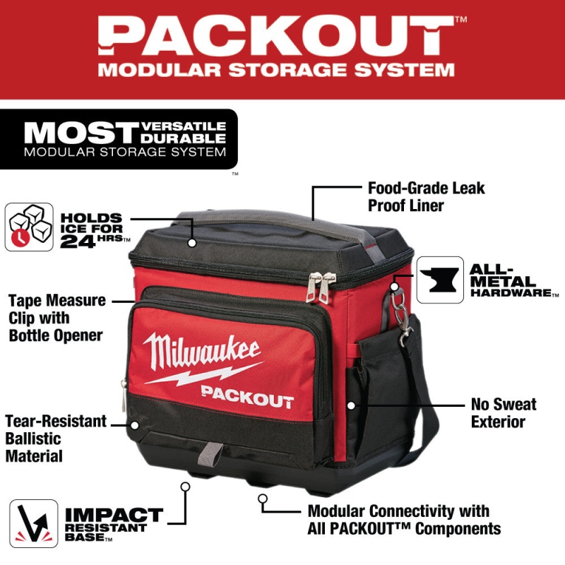 Milwaukee 48-22-8302CLR PACKOUT 10" Structured Tote w/ Cooler - Image 7