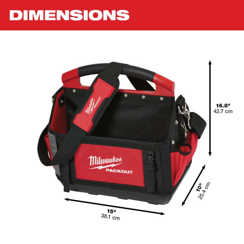 Milwaukee 48-22-8315 15-Inch 31-Pocket Ballistic Material Packout Tote - Image 3