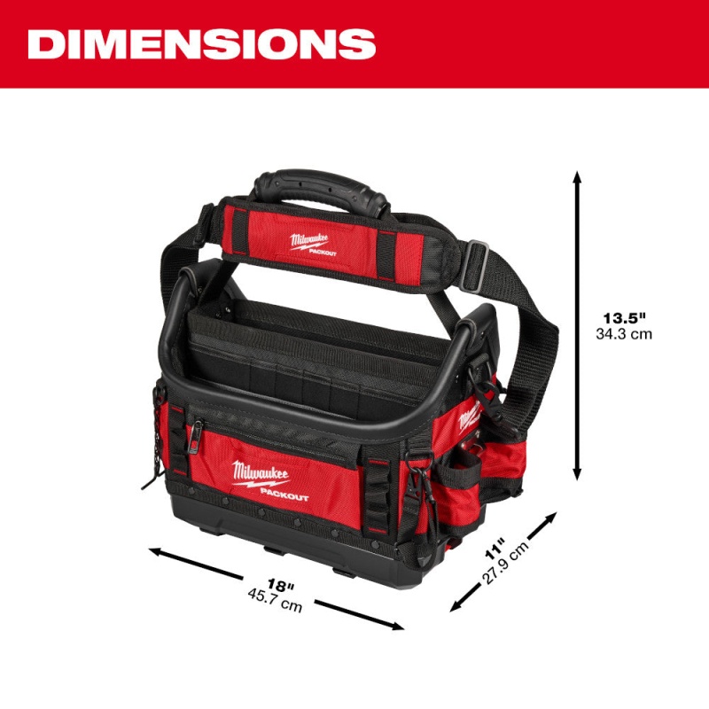 Milwaukee 48-22-8317 PACKOUT 15" Tear Resistant Ballistic Structured Tote - Image 3