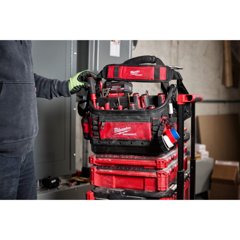 Milwaukee 48-22-8317 PACKOUT 15" Tear Resistant Ballistic Structured Tote - Image 6