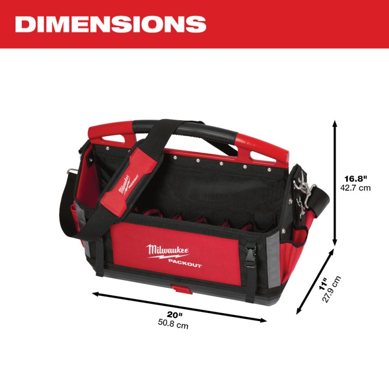 Milwaukee 48-22-8320 20-Inch 32-Pocket Ballistic Material Packout Tote - Image 3