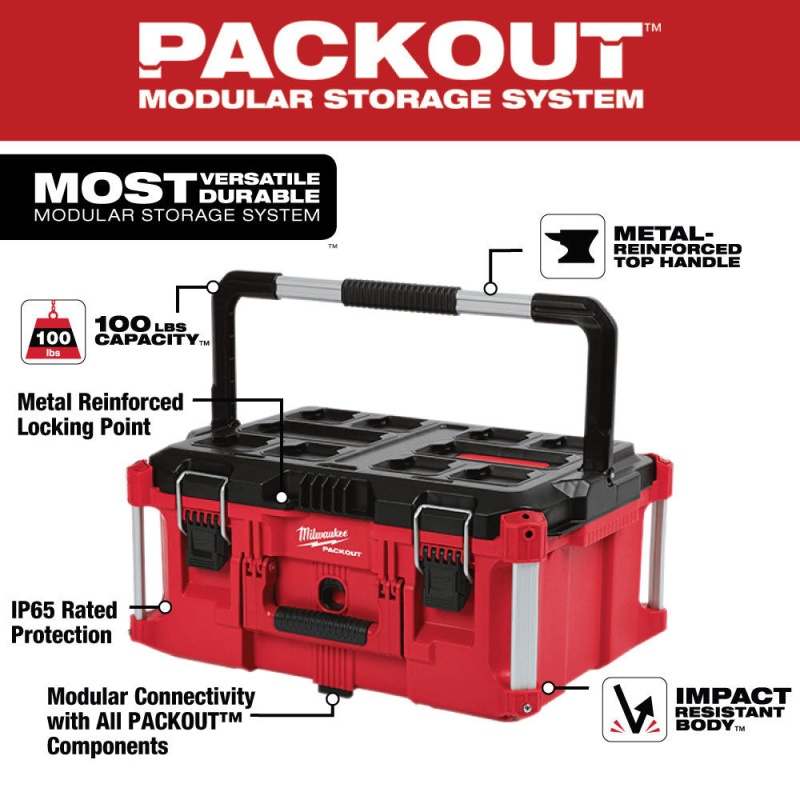 Milwaukee 48-22-8425AT Large PACKOUT w/ 7-PC AIR-TIP Attachmment Kit - Image 2