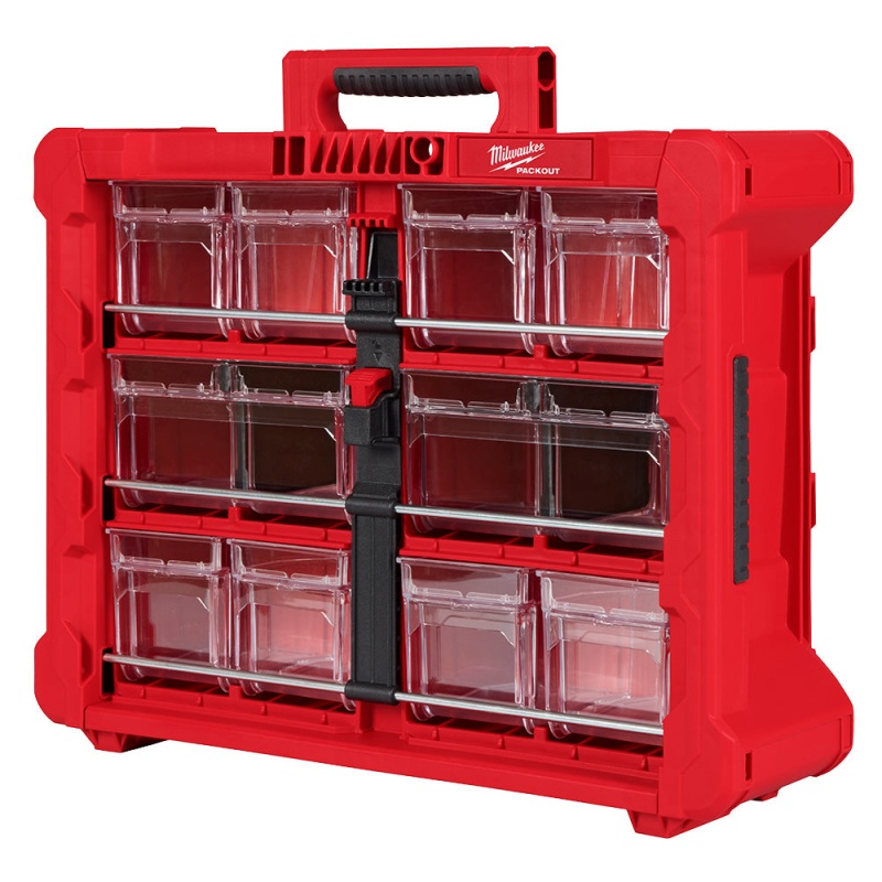 Milwaukee 48-22-8433 PACKOUT Tilt Bin Organizer w/ 10 Quick-Access Bins