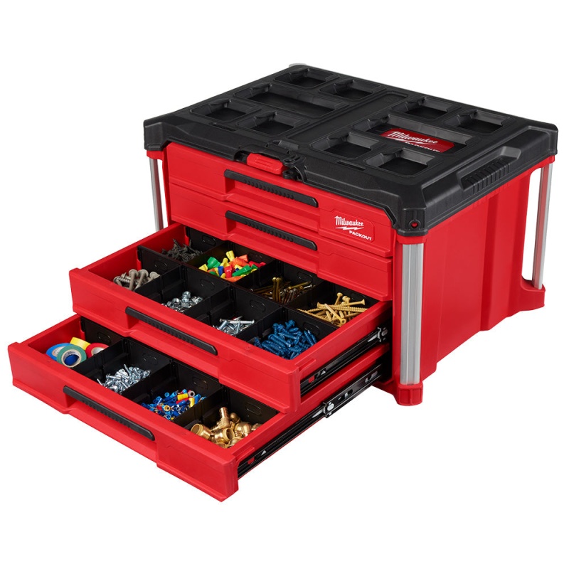 Milwaukee 48-22-8444 PACKOUT 4 Drawer Tool Box - Image 4