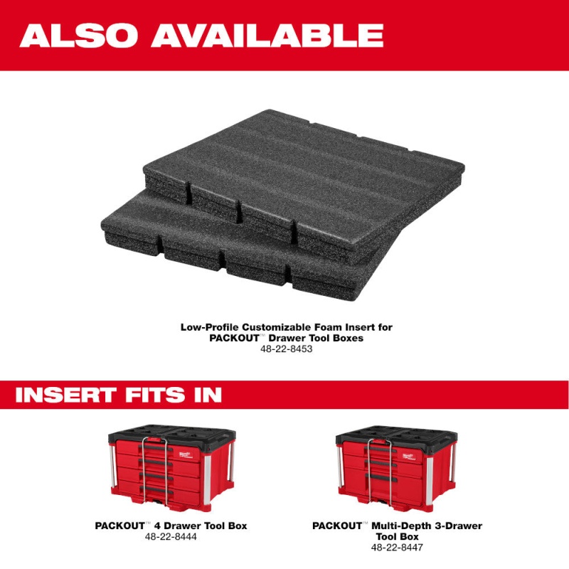 Milwaukee 48-22-8447 PACKOUT Multi-Depth 3-Drawer Tool Box - Image 10