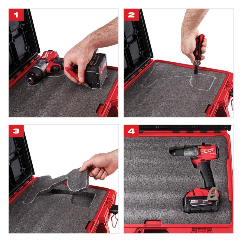 Milwaukee MWE-48-22-8450 Polymer Foam Insert Packout Tool Case - Image 9