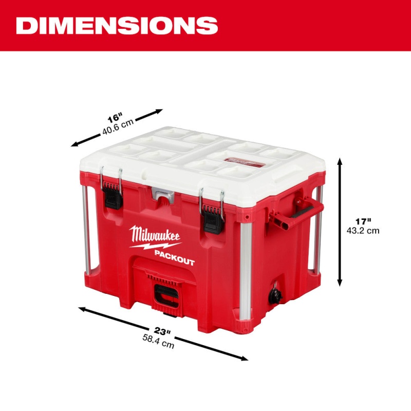 Milwaukee 48-22-8462 PACKOUT 40QT XL Cooler w/ Impact Resistant Polymer Body - Image 4