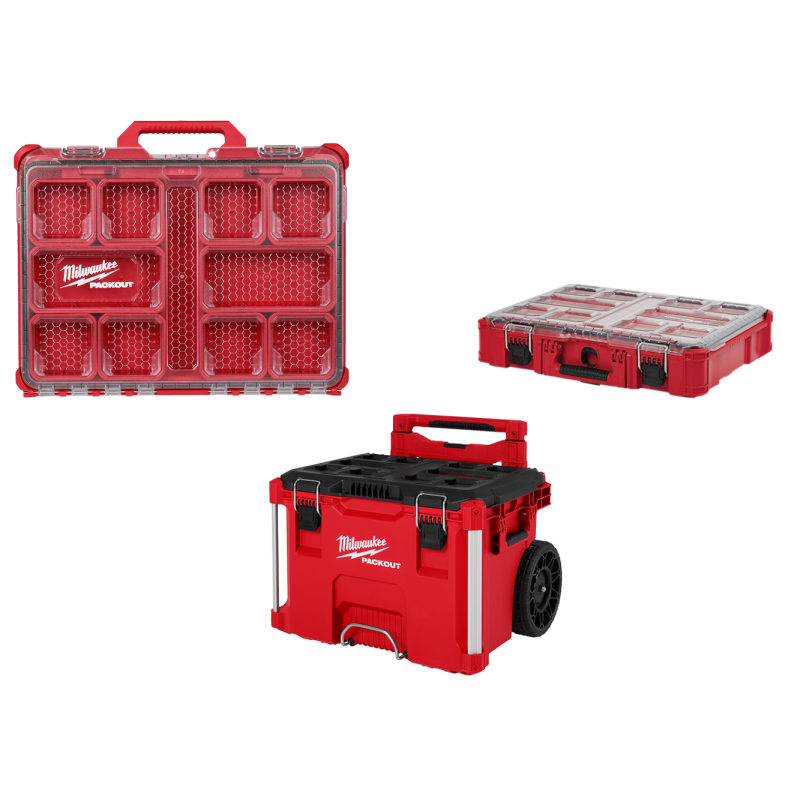 Milwaukee 48-22-8427 PACKOUT 3 Piece Kit w/ Organizers