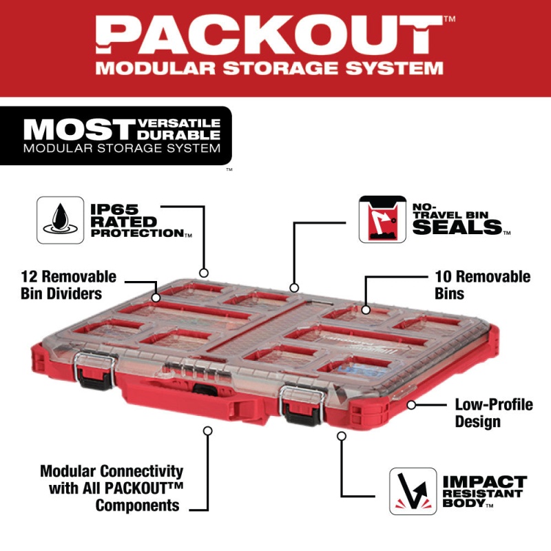 Milwaukee 48-22-8427 PACKOUT 3 Piece Kit w/ Organizers - Image 5